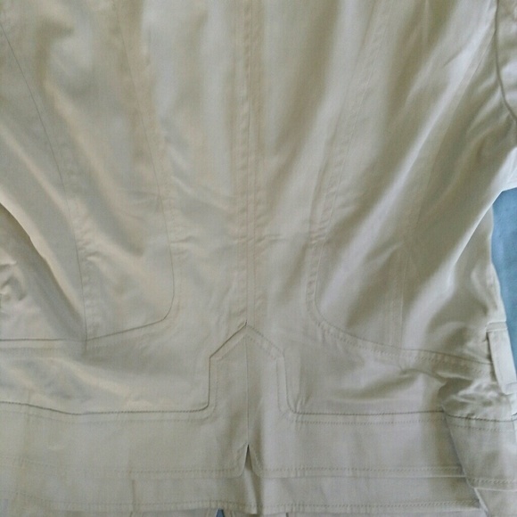 AB.PLUS Off-White Short-Sleeve Jacket Size S - Picture 3 of 7